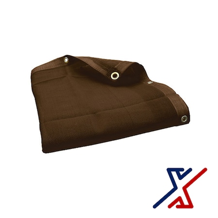 X1 Tools Heavy Duty Tarp, 8 ft x 12 ft, Brown X1T-CAN-MES-BRO-1208